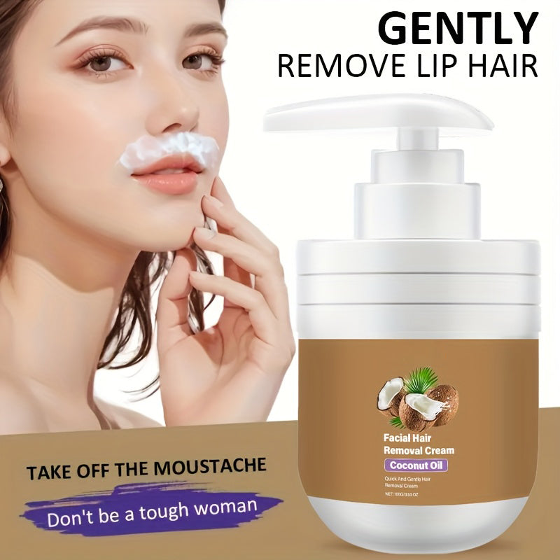 Gentle Coconut Oil Facial Hair Removal Cream