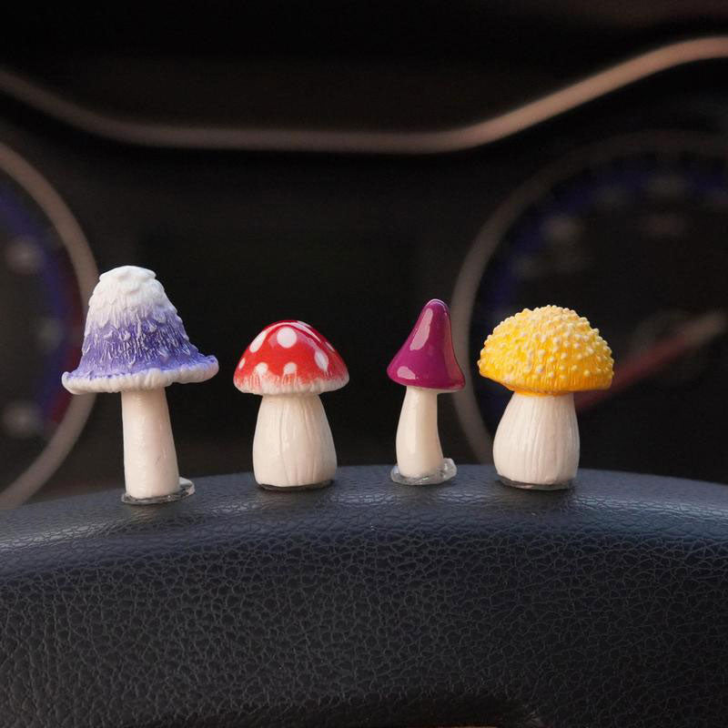 Simulation Mushroom Car Decoration