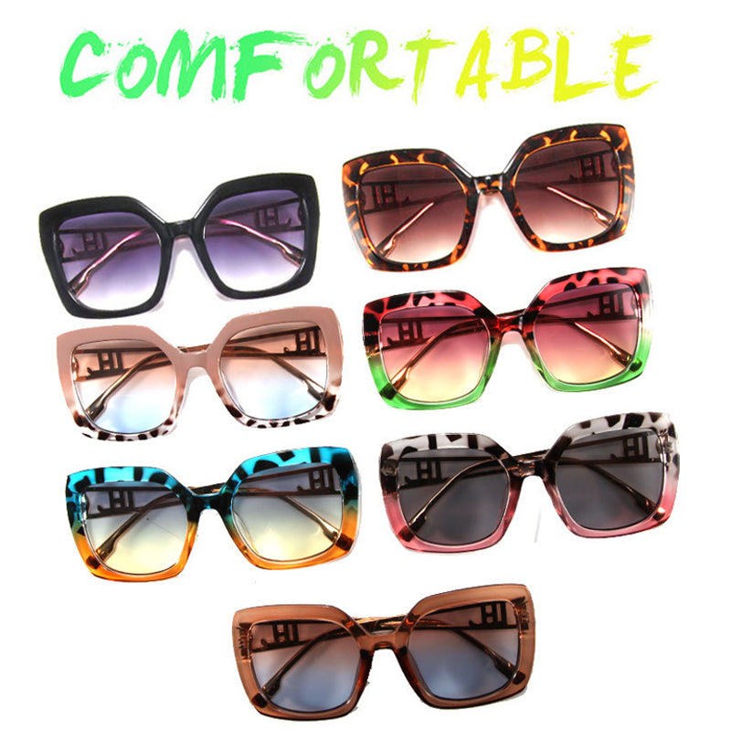 Unisex Vintage Trendy Large Frame Sunglasses