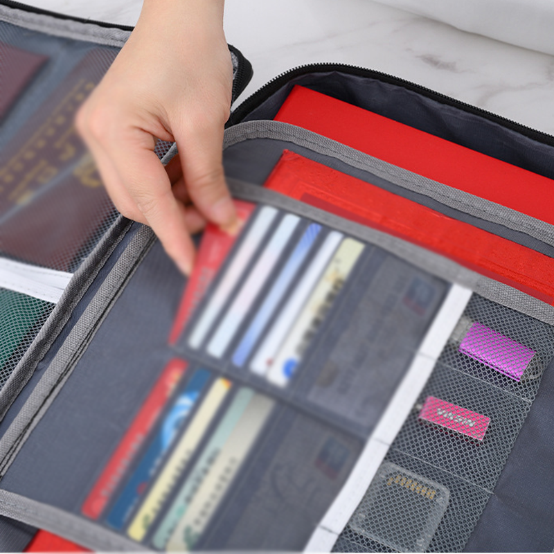 Waterproof And Fireproof Lockable Document Storage Bag
