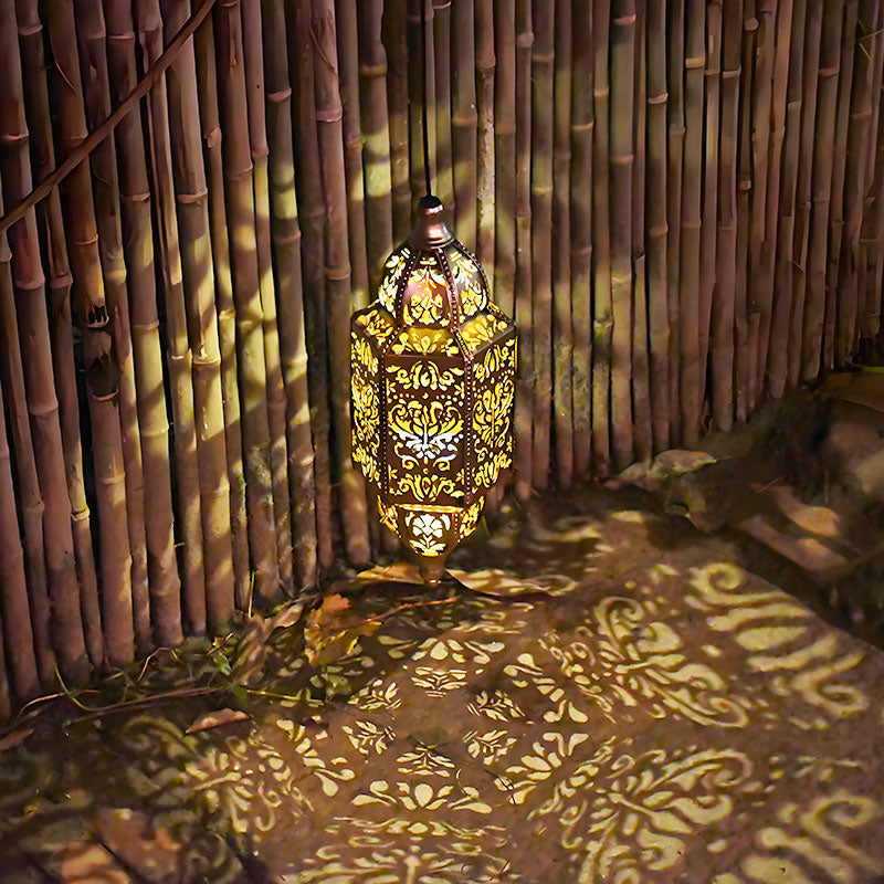 Solar Vintage Garden Decor Waterproof LED Lamp with Unique Design