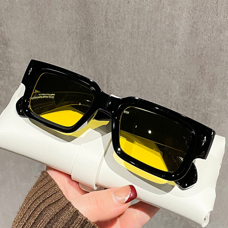 Square Frame Fashion Sunglasses(Free sunglasses bag)