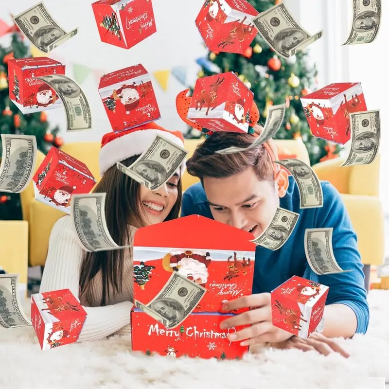 Christmas Surprise Explosion Bouncing Gift Box