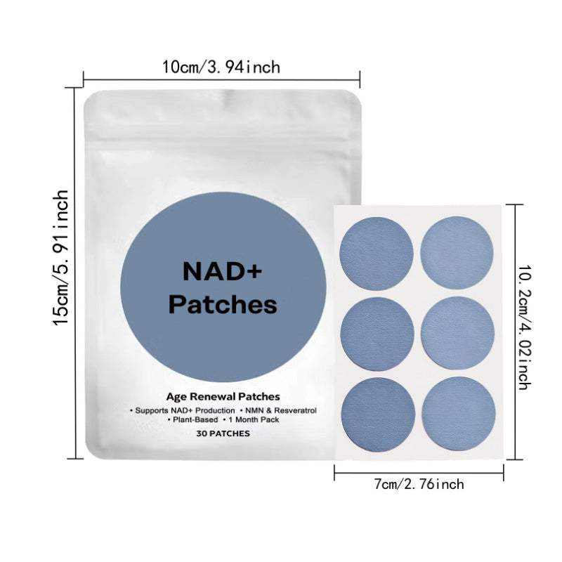 30 Pack Age Rewind Patches, NAD+ Patches