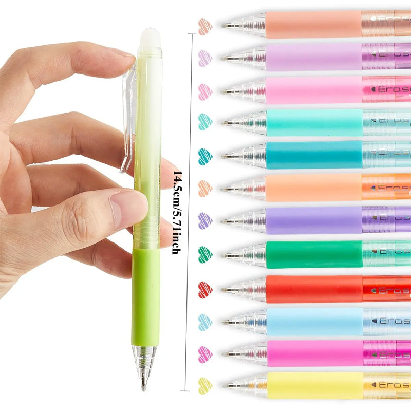 Retractable Erasable Gel Pen Set