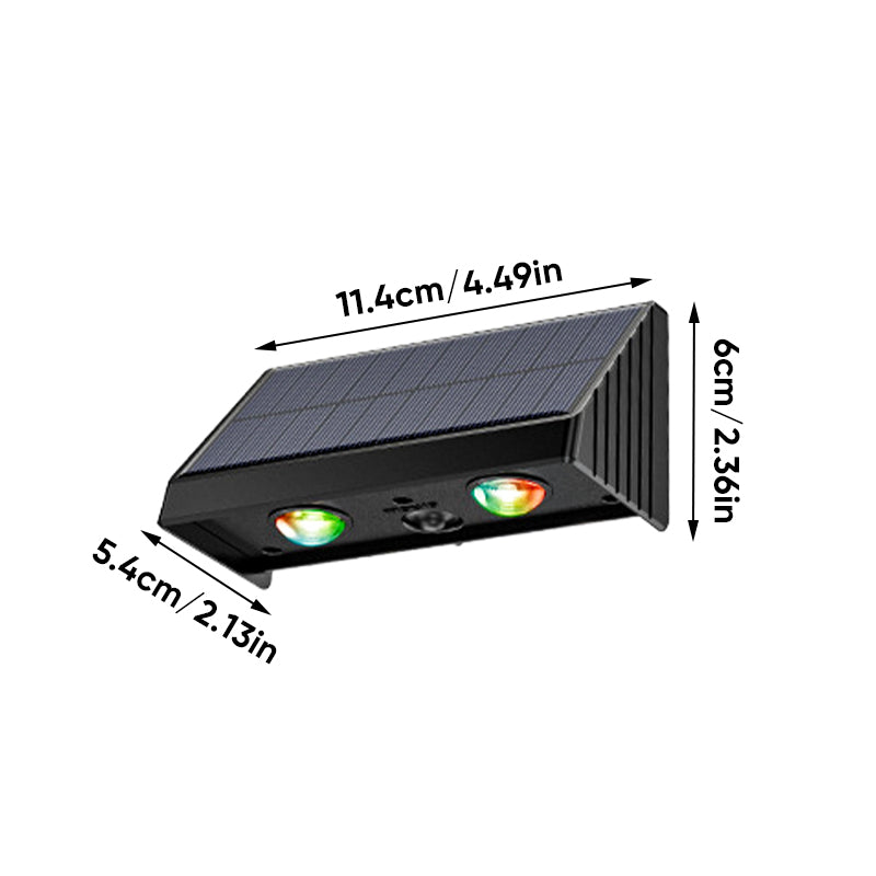 Modern Solar-Powered Waterproof LED Fence Lights
