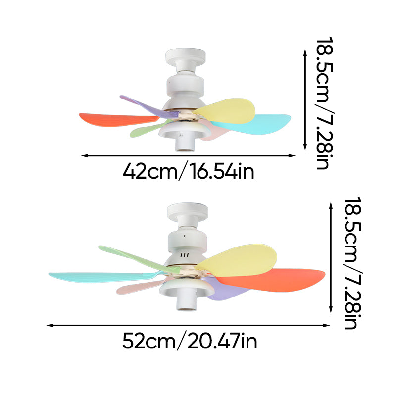 E27 Ceiling Fan Light with Remote Control