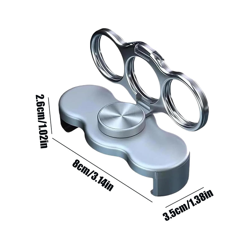360° Rotatable Dual-Ring Three-Finger Phone Holder