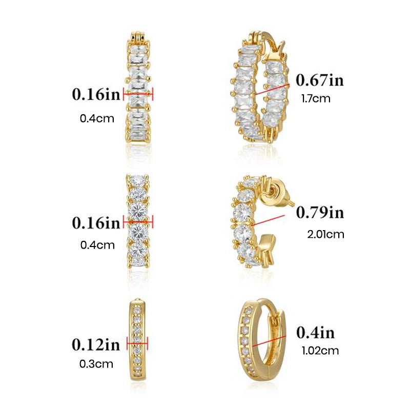 14K Gold-Plated Hoop Earrings
