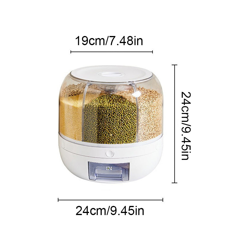 Moisture-Proof Grain Dispenser with lid