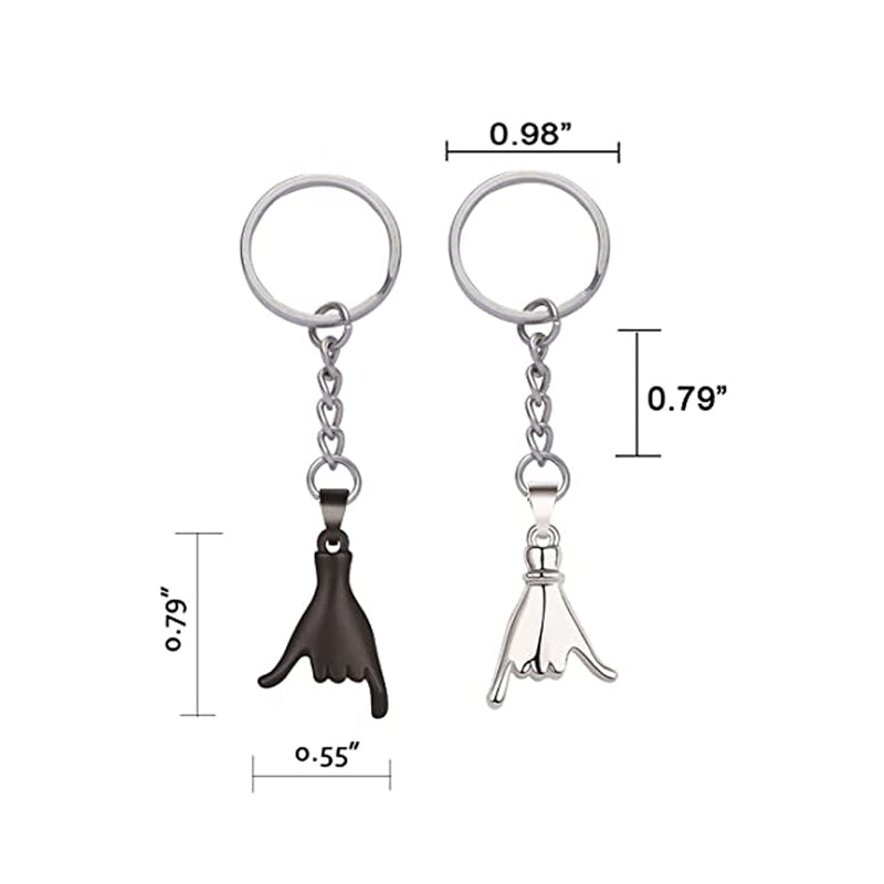 Pinky Promise Couple Keychain