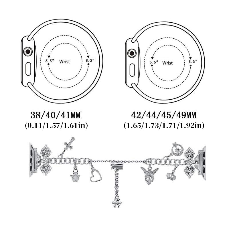 Rhinestone Decorated Apple Watch Band