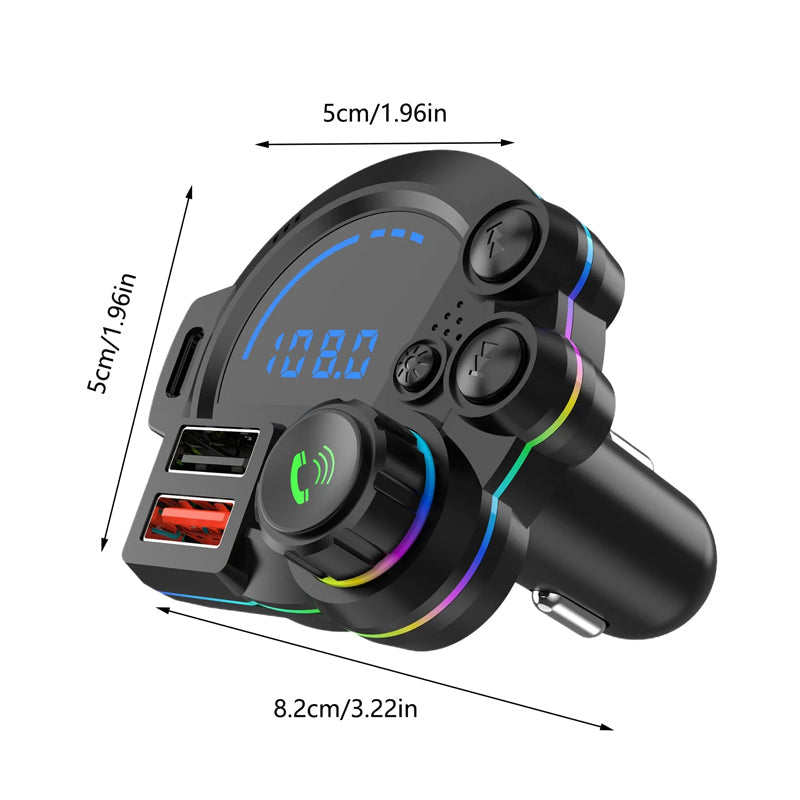 Bluetooth Car Charger with FM Transmitter