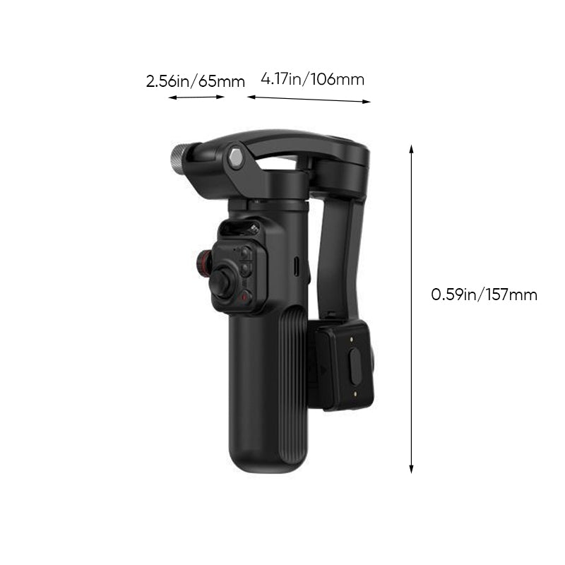 Smart 3-Axis Gimbal Stabilizer with AI Tracking – Professional Video Shooting Tool