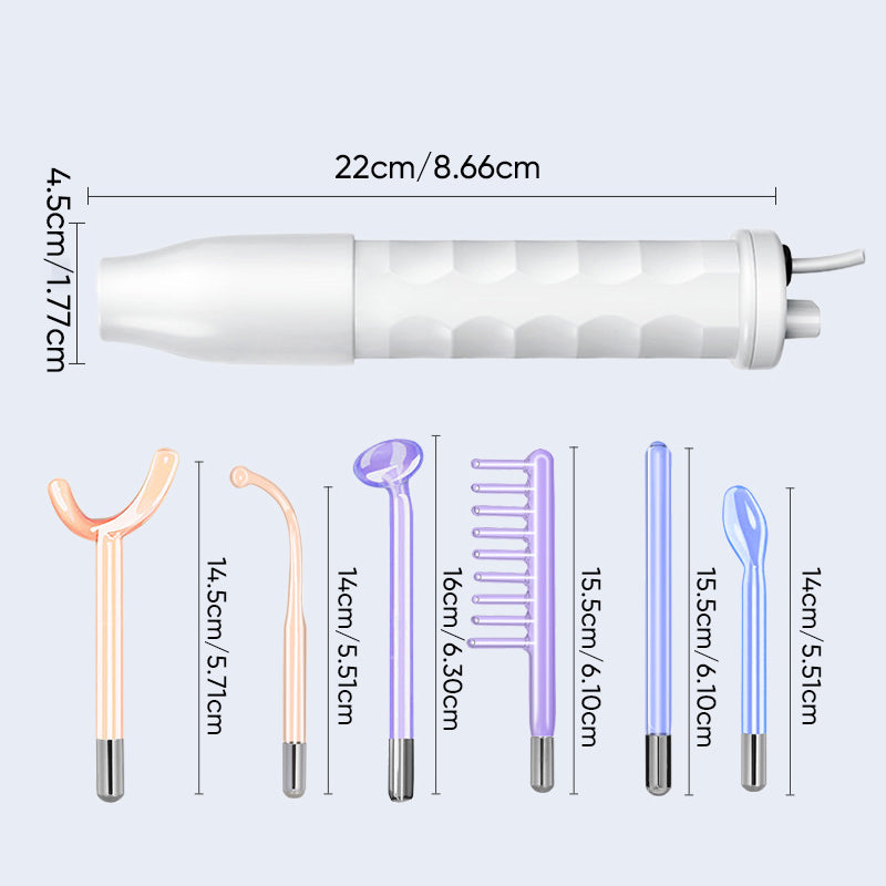 Portable Skin Therapy Machine with 6 Neon & Argon Wands