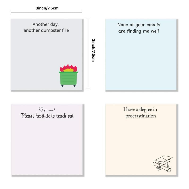Funny Office Sticky Note (4 Styles)