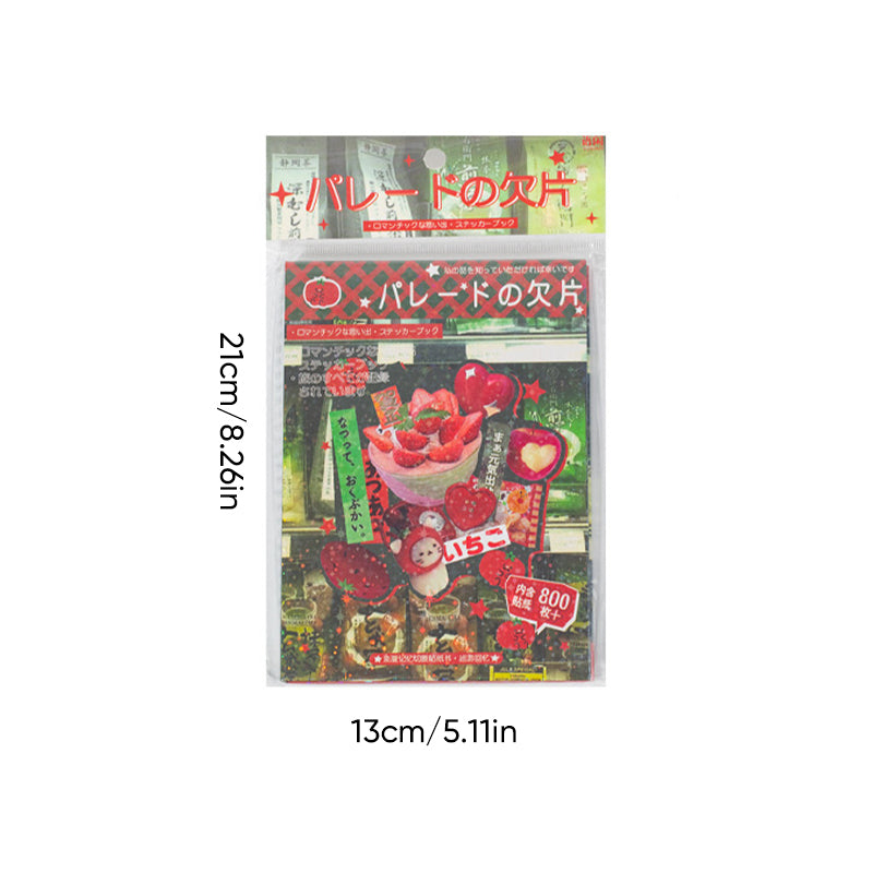 Romantic Memories Vintage Manga & Showa Style Die-cut Sticker Book