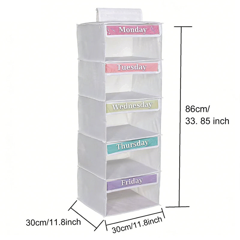 Weekly Clothing Organizer