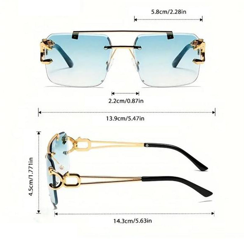 Double-Beam Cheetah Sunglasses