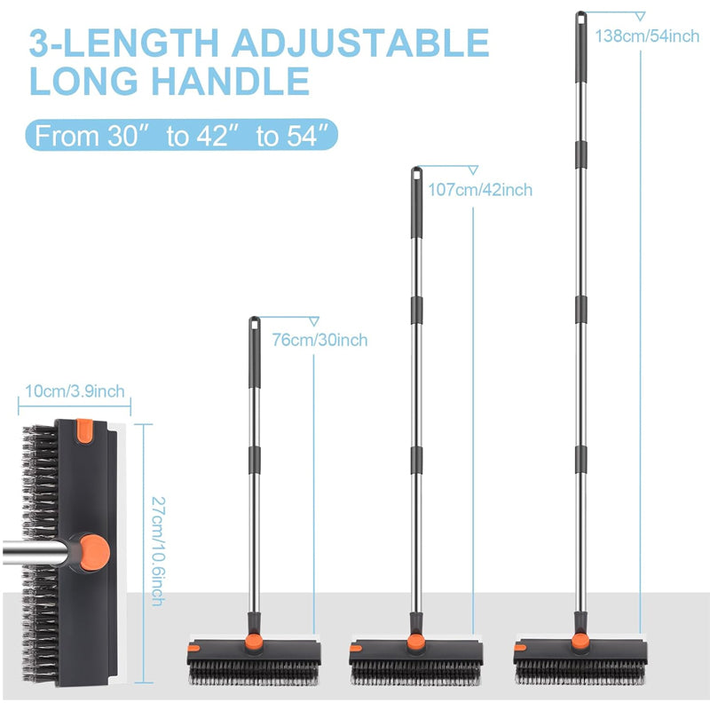No-Dead-Angle Hard Bristle Floor Brush