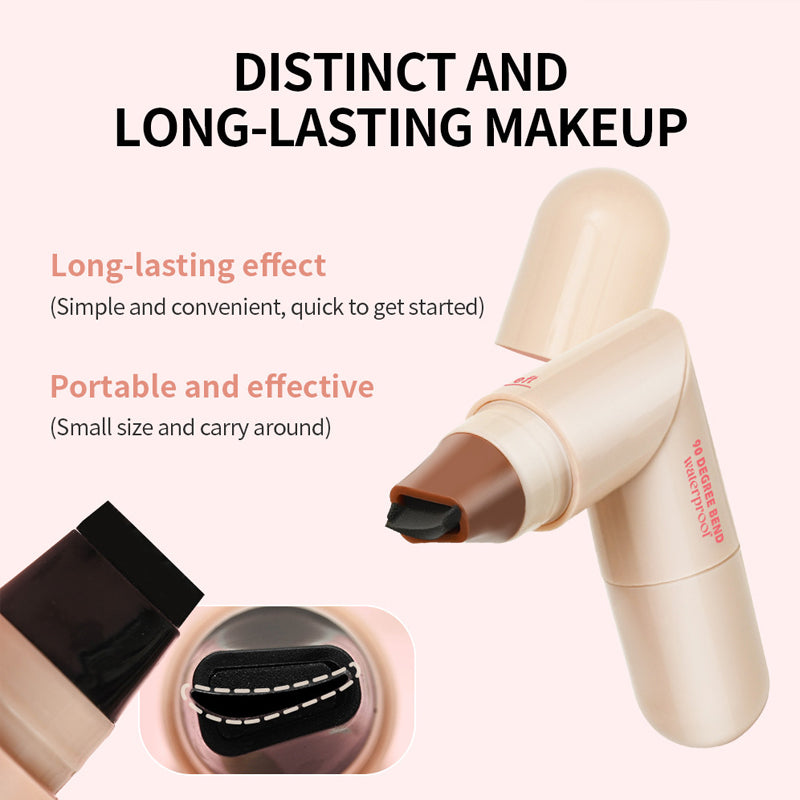 Dual-Head Design Rotating Eyeliner Stamp Pen