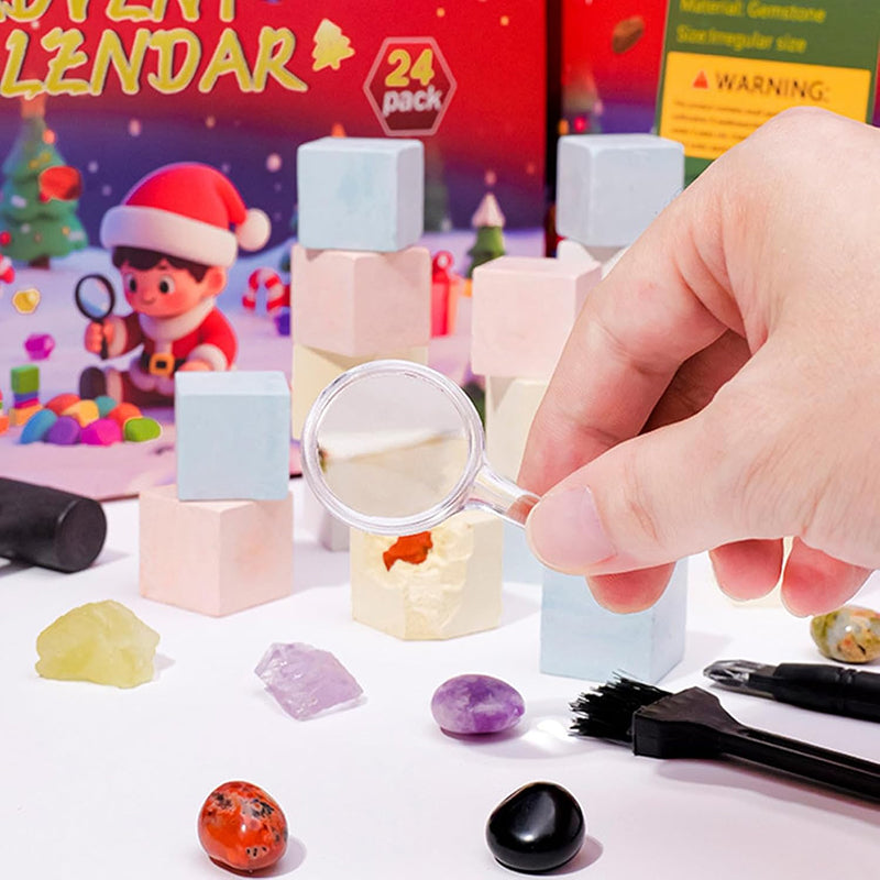 Christmas Advent Crystal Blind Box (24 Grids)