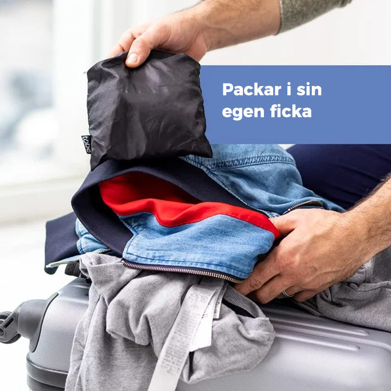 Uppstoppningsbara kläder resehals örngott