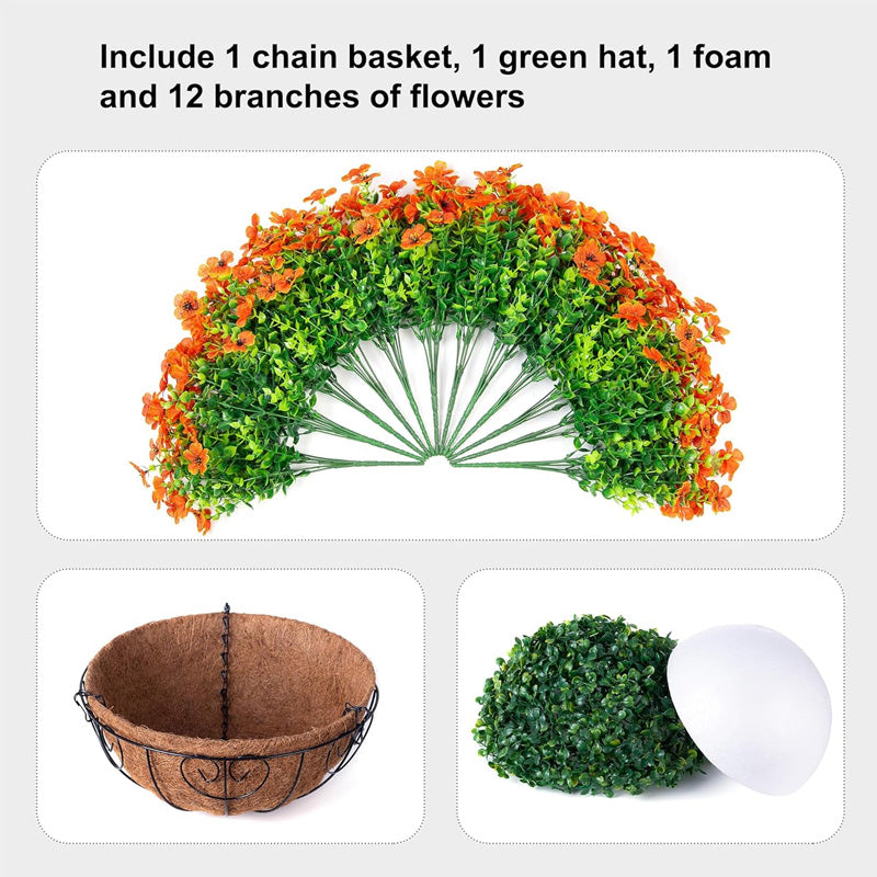 Artificial Hanging Flowers for Outdoors