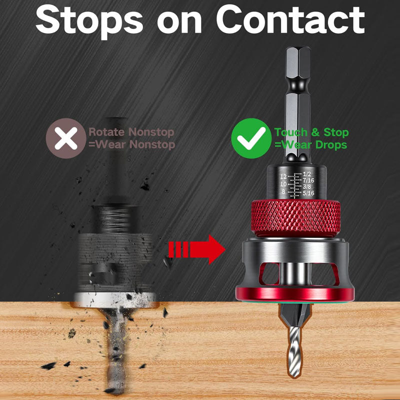 Adjustable Woodworking Countersink Drill Bit Set
