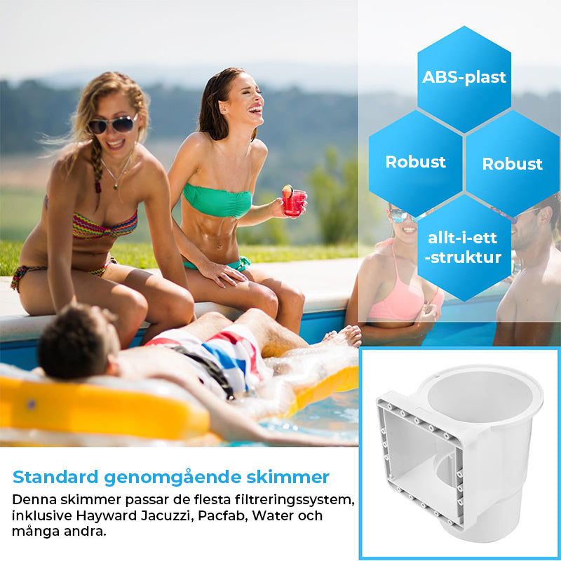 Universell skimmersats för alla pooler