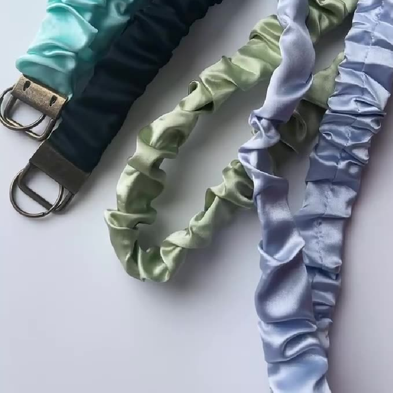 Adjustable Stretchy Scrunchie Lanyard for ID Badges & Keys