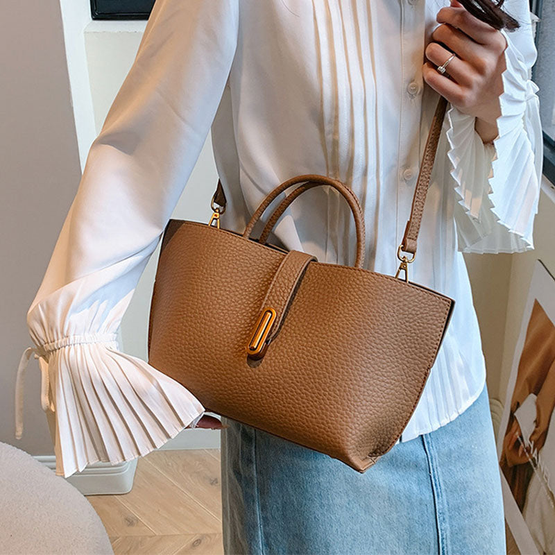 Women's Elegant Solid Color Handbag Crossbody Bag