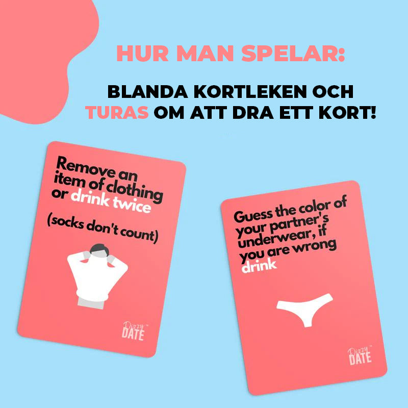 Dizzy Date - Kortspelet för dejtkvällar och fester