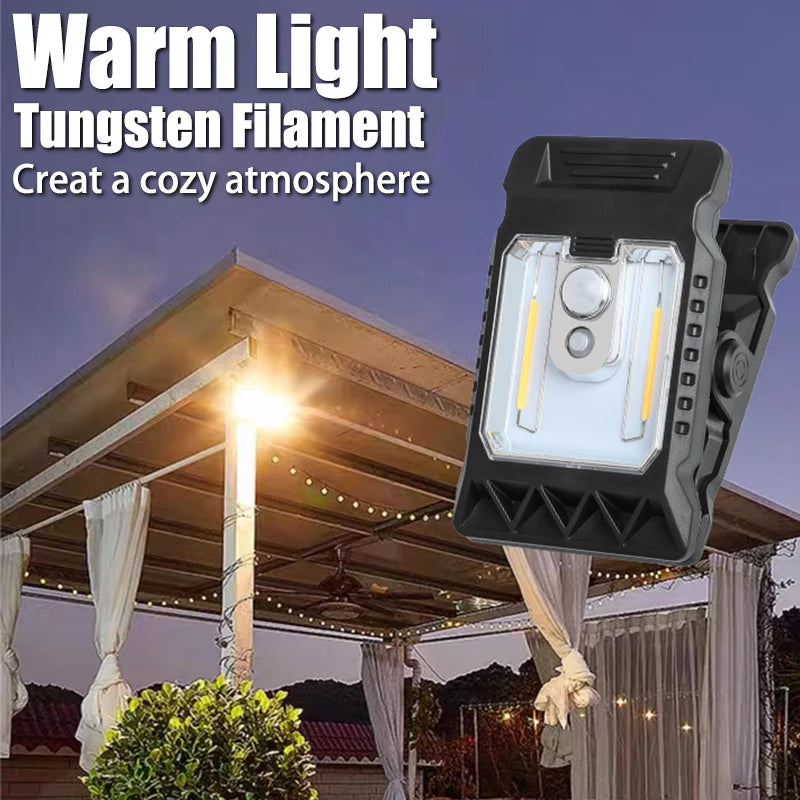 USB & Solar Powered Motion Sensor Clip Lights