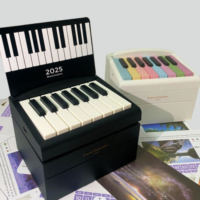 Piano Calendar 2025 with Music Lyrics