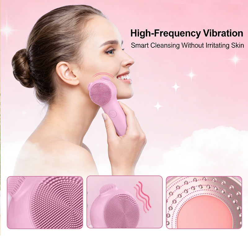 Heated Silicone Facial Cleansing Device