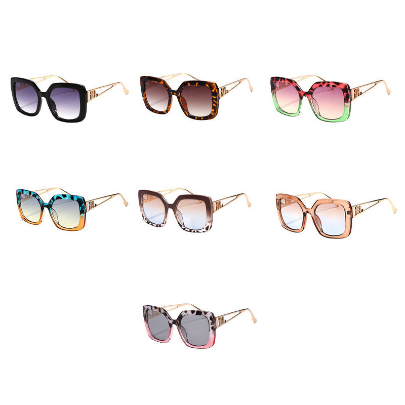 Unisex Vintage Trendy Large Frame Sunglasses