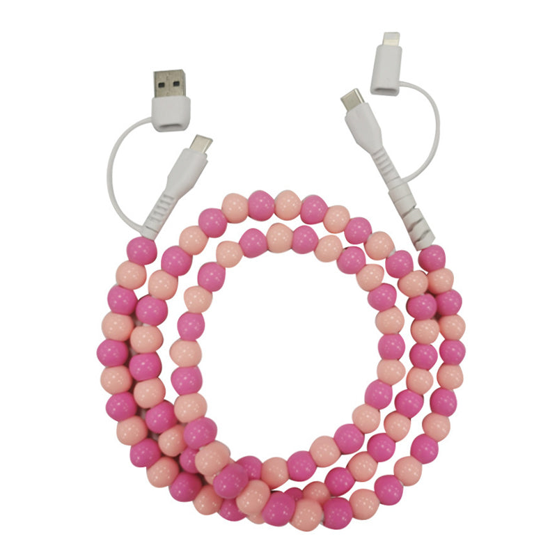 Pearl Beaded Data Cable