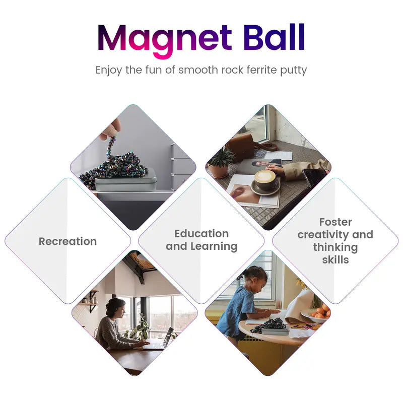 Electroplated DIY Magnetic Stones