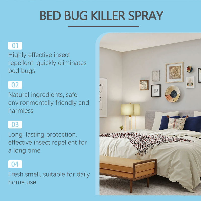 Natural Bed Bug Killer Spray — Fast-Acting, Long-Lasting Protection