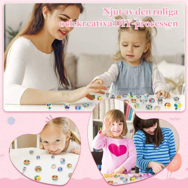 Berlockarmbandstillverkningssats för flickor