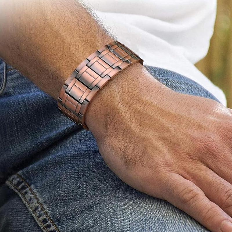 Ultra-Strength Magnetic Copper Bracelet for Pain Relief & Wellness