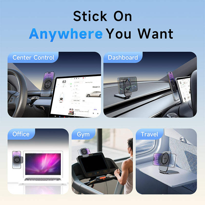 Foldable Magnetic Car Phone Mount