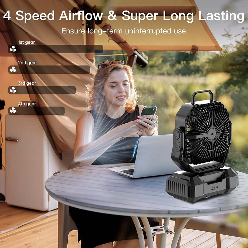Portable Rechargeable Camping Fan