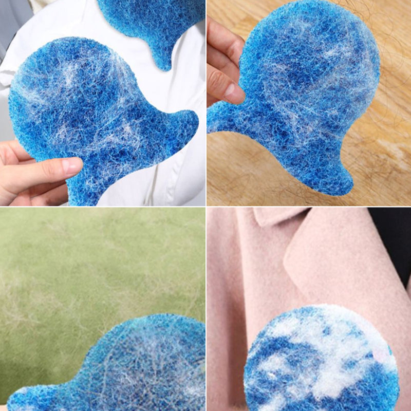 5-piece Set of Blue Washing Machine Lint Removers for Pets