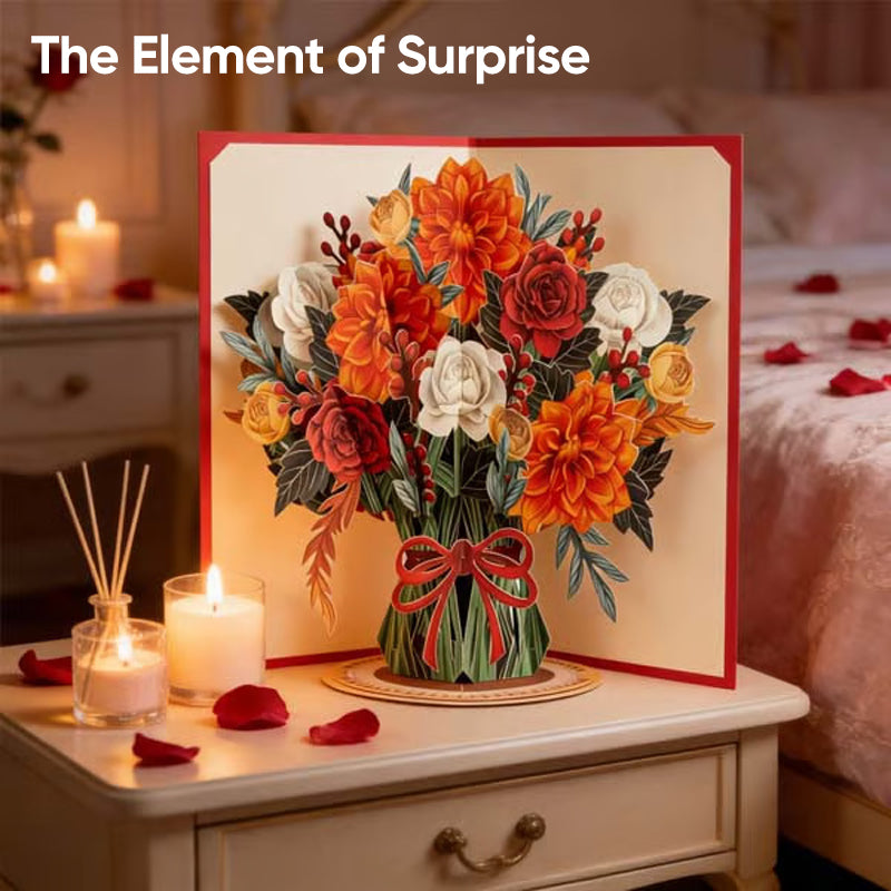 Forever-Blooming 3D Flower Pop-Up Card