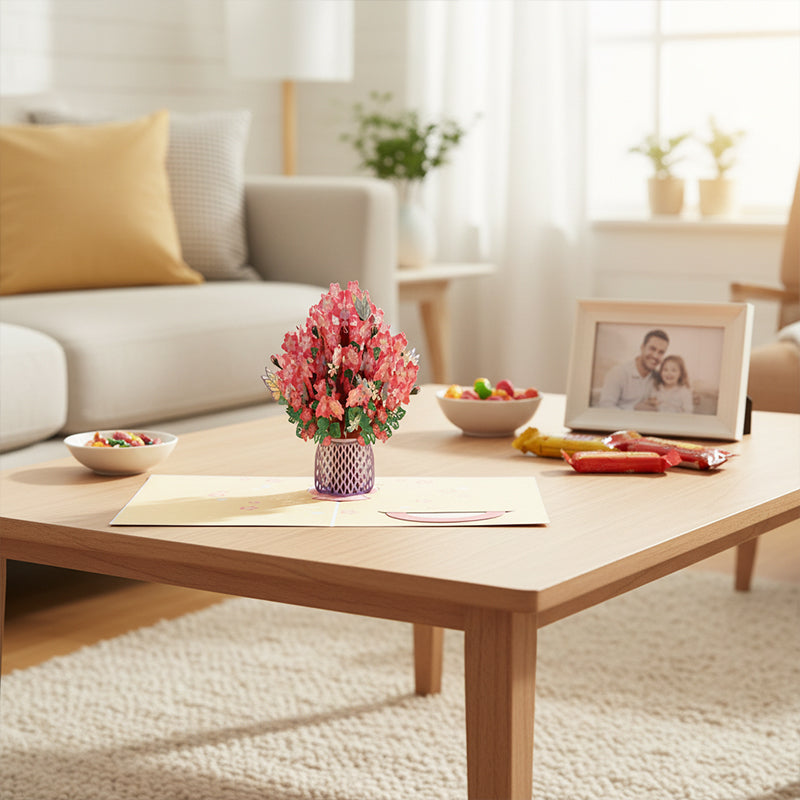 3D Handmade Bouquet Greeting Card