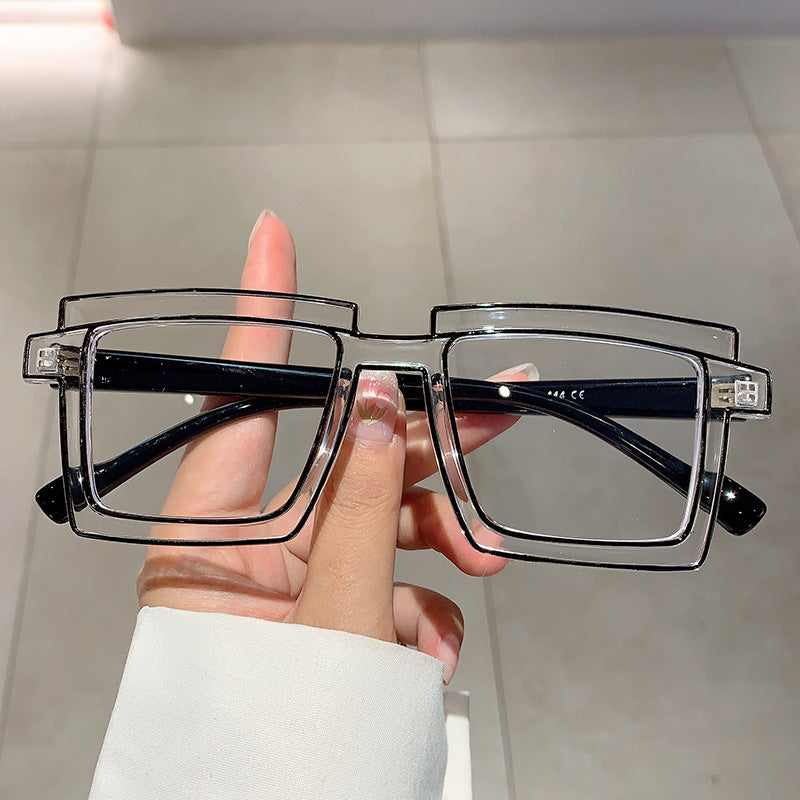 Anti-blue Light Color Block Eyeglasses