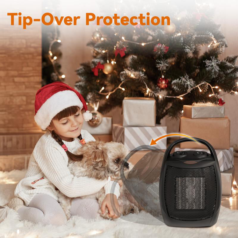 Portable Heaters Fan for Office and Bedroom with Adjustable Thermostat