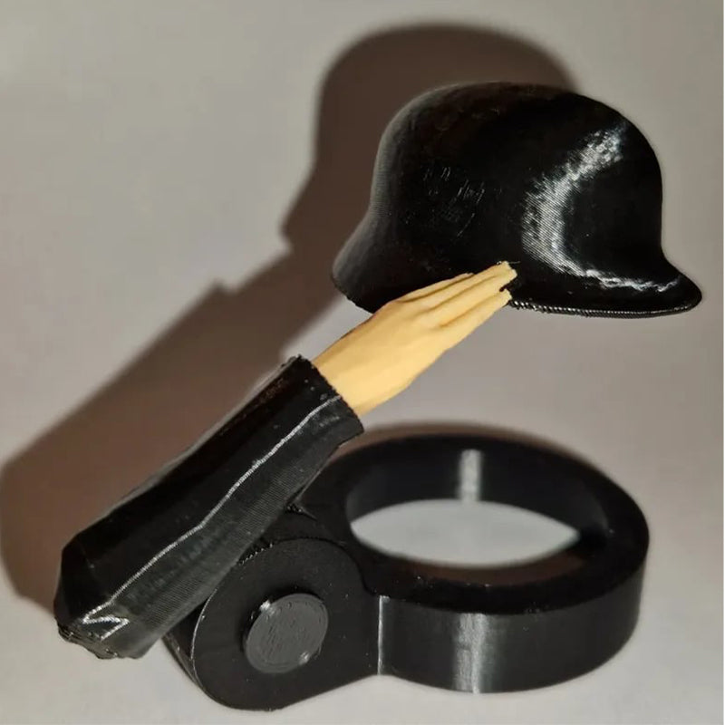 Soldier Salute Beer Bottle Helmet